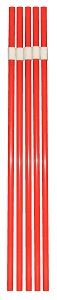 Shooting Stars Red Balloon Poles =Set 5 - Ships 2 wks after order